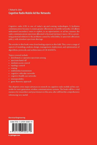 Produktbild: Cognitive Radio Mobile Ad Hoc Networks