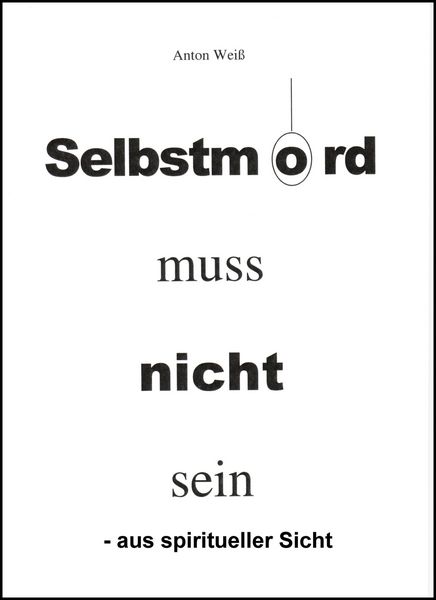 Produktbild: Selbstmord muss nicht sein -