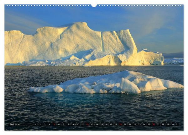 Produktbild: Gr&ouml;nland - Ilulissat und die Diskobucht (Wandkalender 2026 DIN A2 quer), CALVENDO Monatskalender