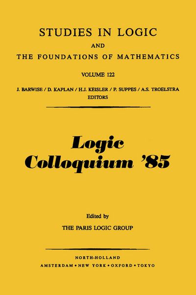 Produktbild: Logic Colloquium '85