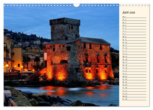Produktbild: Urlaub an der Italienischen Riviera (Wandkalender 2026 DIN A3 quer), CALVENDO Monatskalender
