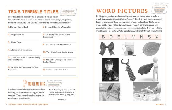 Produktbild: 417 More Games, Puzzles & Trivia Challenges Specially Designed to Keep Your Brain Young