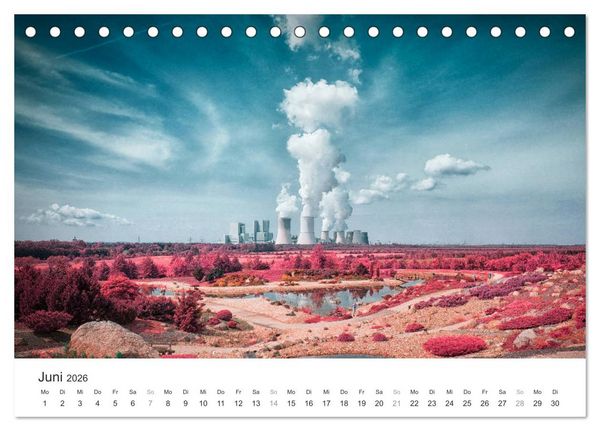 Produktbild: Cottbus und seine Umgebung in Infrarot (Tischkalender 2026 DIN A5 quer), CALVENDO Monatskalender