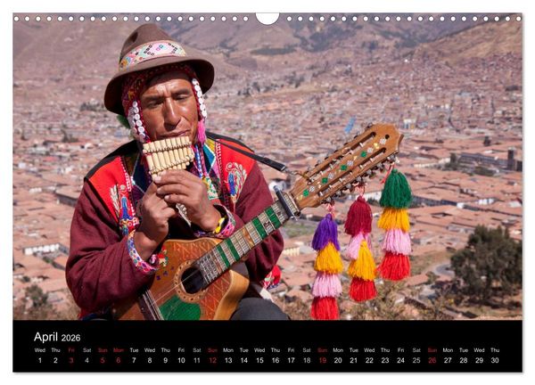 Produktbild: Peru - from the Andes to the Amazon / UK-Version (Wall Calendar 2026 DIN A3 landscape), CALVENDO 12 Month Wall Calendar