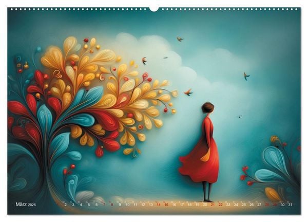 Produktbild: Naive Farbwelten (hochwertiger Premium Wandkalender 2026 DIN A2 quer), Kunstdruck in Hochglanz