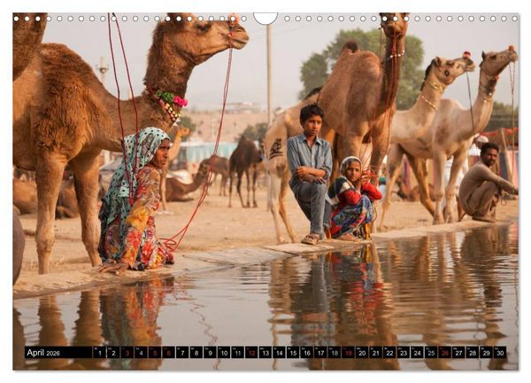 Produktbild: Rajasthan, Indien - Pushkar Mela (Wandkalender 2026 DIN A3 quer), CALVENDO Monatskalender