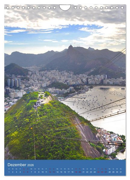 Produktbild: Erlebe mit mir Rio de Janeiro (Wandkalender 2026 DIN A4 hoch), CALVENDO Monatskalender