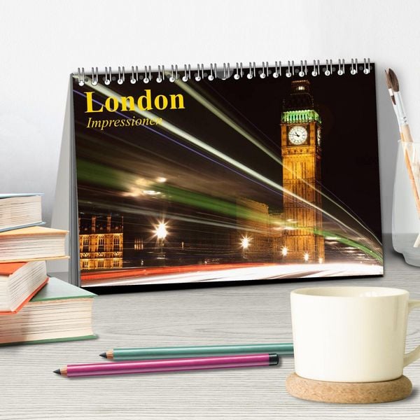 Produktbild: London &bull; Impressionen (Tischkalender 2026 DIN A5 quer), CALVENDO Monatskalender