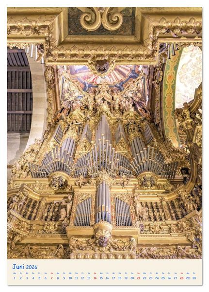 Produktbild: Orgel Giganten (Tischkalender 2026 DIN A5 hoch), CALVENDO Monatskalender