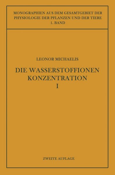 Produktbild: Die Wasserstoffionenkonzentration