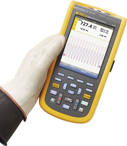 Produktbild: Fluke 125B/EU/S Hand-Oszilloskop 40MHz 2-Kanal 4 GSa/s Multimeter-Funktionen 1St.