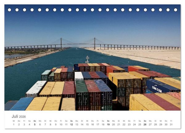 Produktbild: Faszination Schifffahrt &ndash; An Bord um die Welt (Tischkalender 2026 DIN A5 quer), CALVENDO Monatskalender