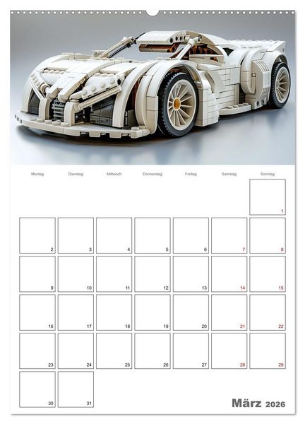 Produktbild: Gesteckte coole Flitzer (hochwertiger Premium Wandkalender 2026 DIN A2 hoch), Kunstdruck in Hochglanz