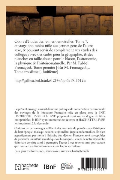 Produktbild: Cours d'&eacute;tudes des jeunes demoiselles. Tome 7