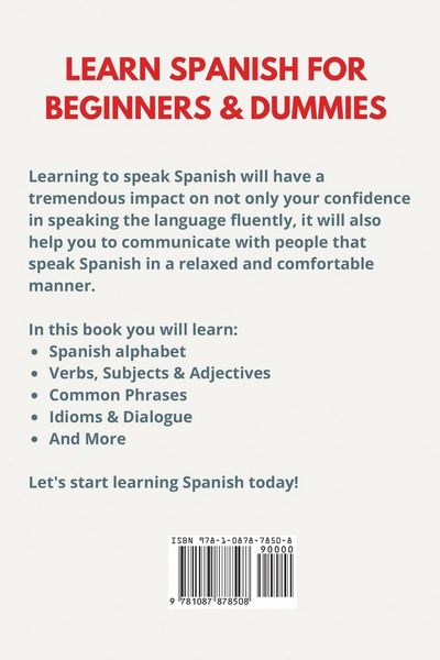 Produktbild: Learn Spanish for Beginners & Dummies