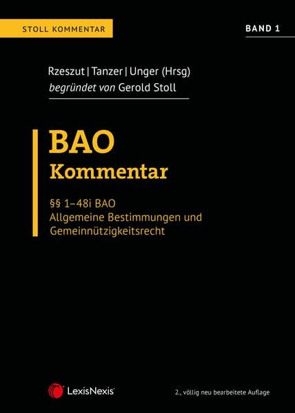 Produktbild: BAO Bundesabgabenordnung &ndash; Stoll Kommentar Band 1