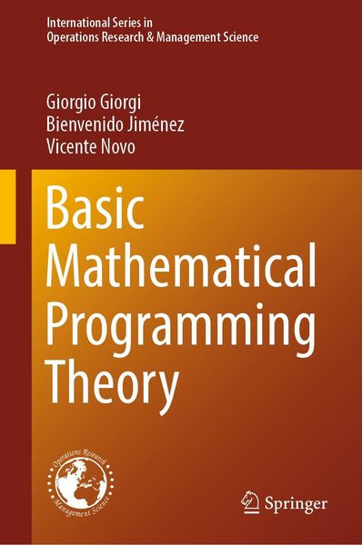Produktbild: Basic Mathematical Programming Theory