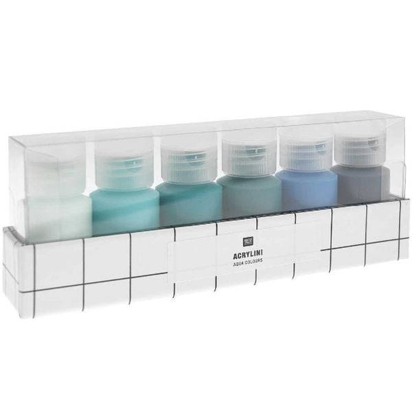 Produktbild: Acrylini Set Aqua Colours, 6 x 22 ml