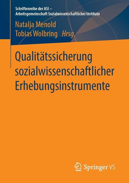 Produktbild: Qualit&auml;tssicherung sozialwissenschaftlicher Erhebungsinstrumente