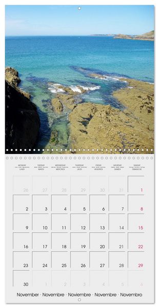Produktbild: Balade en Finist&egrave;re (Calendrier mural carr&eacute; 2026 30x30 cm) Calendrier double avec une page pour vos prises de notes