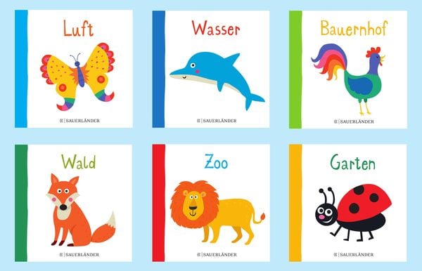 Produktbild: Klein und kunterbunt: Alle meine Tiere (W&uuml;rfel)