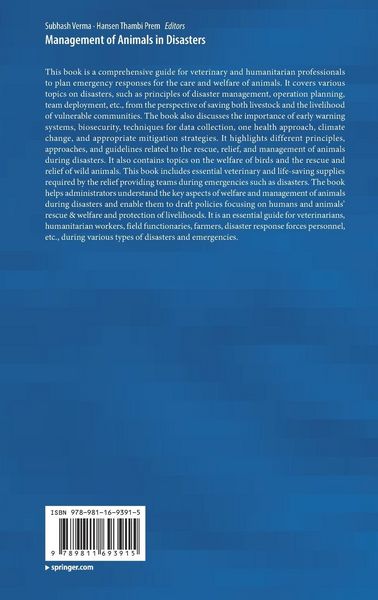 Produktbild: Management of Animals in Disasters