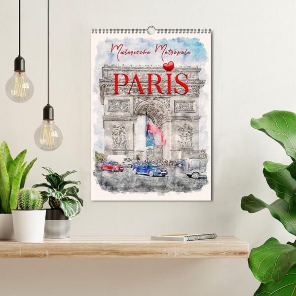 Produktbild: Paris - malerische Metropole (Wandkalender 2026 DIN A3 hoch), CALVENDO Monatskalender