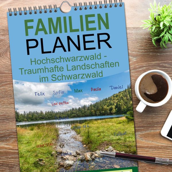 Produktbild: Familienplaner 2026 - Hochschwarzwald - Traumhafte Landschaften im Schwarzwald mit 5 Spalten (Wandkalender, 21 x 45 cm) CALVENDO