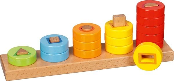 Goki 58410 - Sortierspiel Lerne Zählen mit Ringen