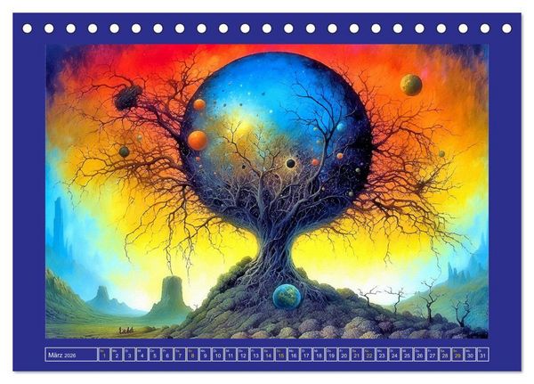 Produktbild: Wundersame Wurzelwelten (Tischkalender 2026 DIN A5 quer), CALVENDO Monatskalender