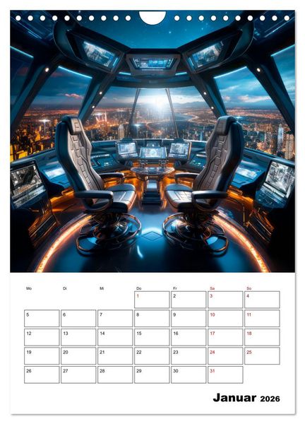 Produktbild: K&Uuml;NSTLICHE INTELLIGENZ Cooler Terminplaner (Wandkalender 2026 DIN A4 hoch), CALVENDO Monatskalender