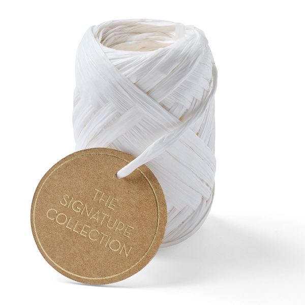 Raffia-Bast 'The Signature Collection', weiß