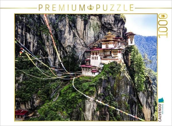 CALVENDO Puzzle Tiger´s Nest, Paro | 1000 Teile Lege-Größe 64x48cm Foto-Puzzle für glückliche Stunden