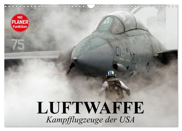 Produktbild: Luftwaffe. Kampfflugzeuge der USA (Wandkalender 2026 DIN A3 quer), CALVENDO Monatskalender