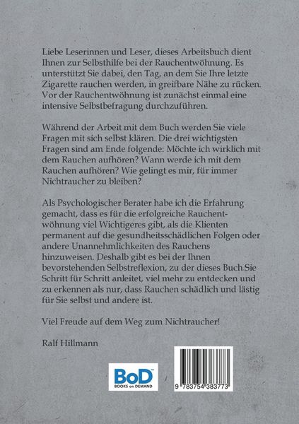 Produktbild: Nichtraucher werden / Rauchen aufh&ouml;ren / Rauchen abgew&ouml;hnen / Rauchen aufgeben: Vorbereitung auf die letzte Zigarette