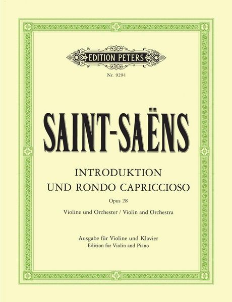 Produktbild: Introduction and Rondo capriccioso Op. 28 (Edition for Violin and Piano)