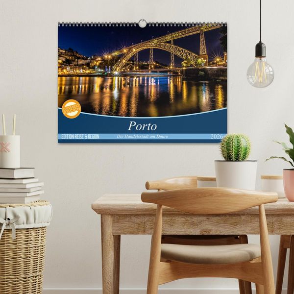 Produktbild: Porto - Die Handelsstadt am Douro (Wandkalender 2026 DIN A3 quer), CALVENDO Monatskalender