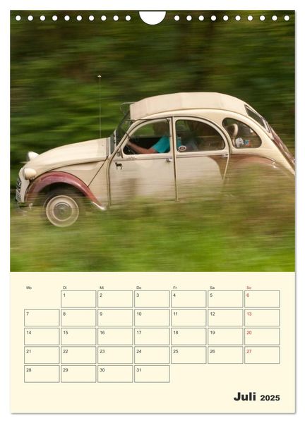 Produktbild: Citro&euml;n 2CV - Lebensart Ente (Wandkalender 2025 DIN A4 hoch), CALVENDO Monatskalender