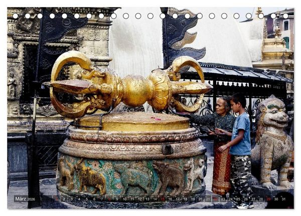 Produktbild: NEPAL Bhaktapur Kathmandu (Tischkalender 2026 DIN A5 quer), CALVENDO Monatskalender