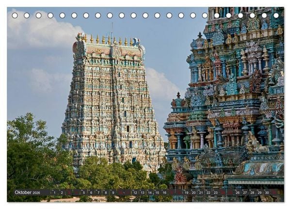 Produktbild: Indiens Tempel und Pal&auml;ste (Tischkalender 2026 DIN A5 quer), CALVENDO Monatskalender
