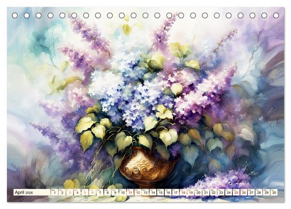 Produktbild: Blossom joy (Desk Calendar 2026 DIN A5 landscape), CALVENDO 12 Month DeskCalendar
