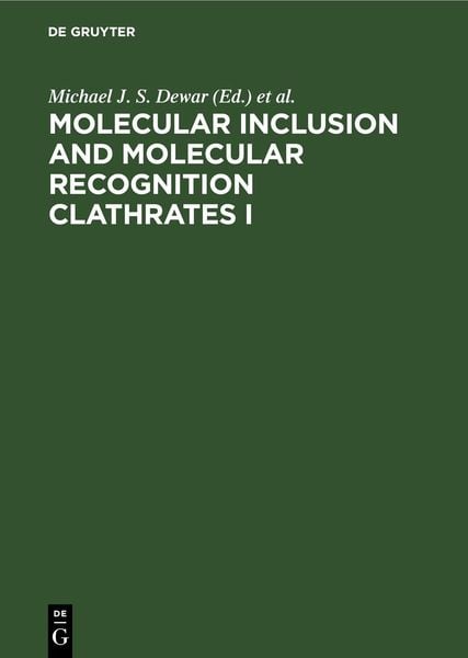 Produktbild: Molecular Inclusion and Molecular Recognition Clathrates I
