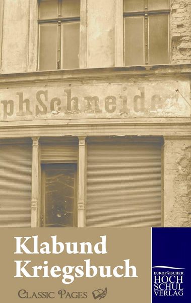 Produktbild: Kriegsbuch