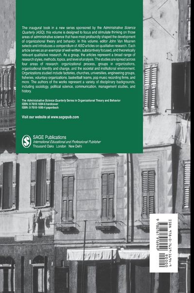 Produktbild: Qualitative Studies of Organizations