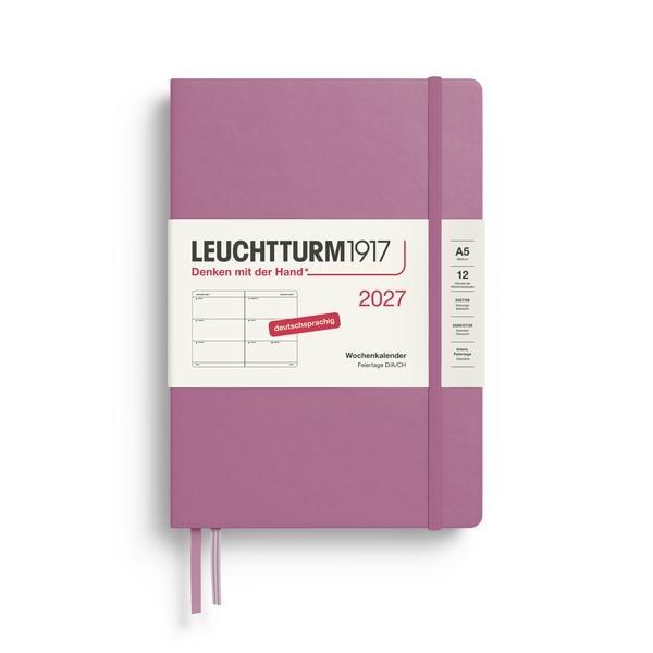 Produktbild: Wochenkalender Medium (A5) 2027, Dusty Rose, Deutsch