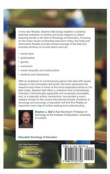 Produktbild: The RoutledgeFalmer Reader in Sociology of Education