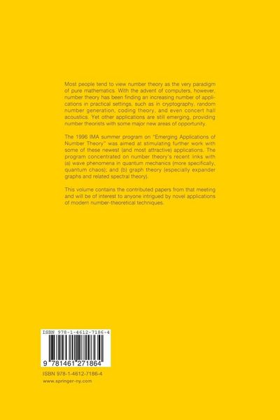 Produktbild: Emerging Applications of Number Theory