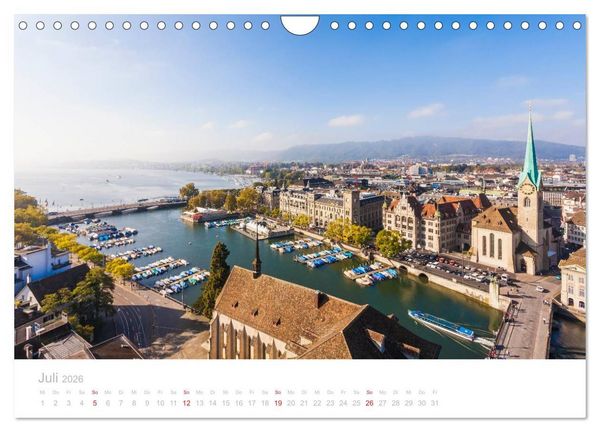 Produktbild: Z &Uuml; R I C H Impressionen (Wandkalender 2026 DIN A4 quer), CALVENDO Monatskalender
