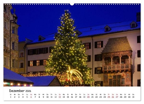 Produktbild: Gr&uuml;&szlig;e aus Innsbruck (Wandkalender 2026 DIN A2 quer), CALVENDO Monatskalender