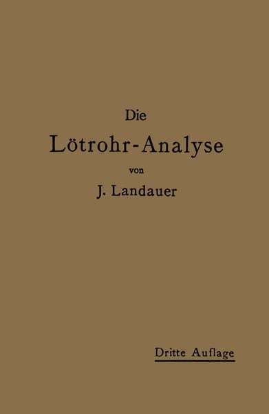 Produktbild: Die L&ouml;trohranalyse